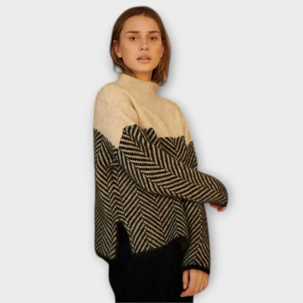 Marta - Suéter Suave de Cuello Alto
