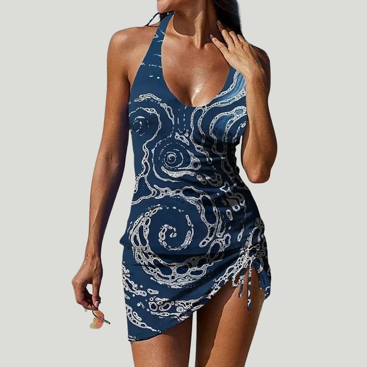 Sofía - Bañador con Falda y Estampado Floral Boho