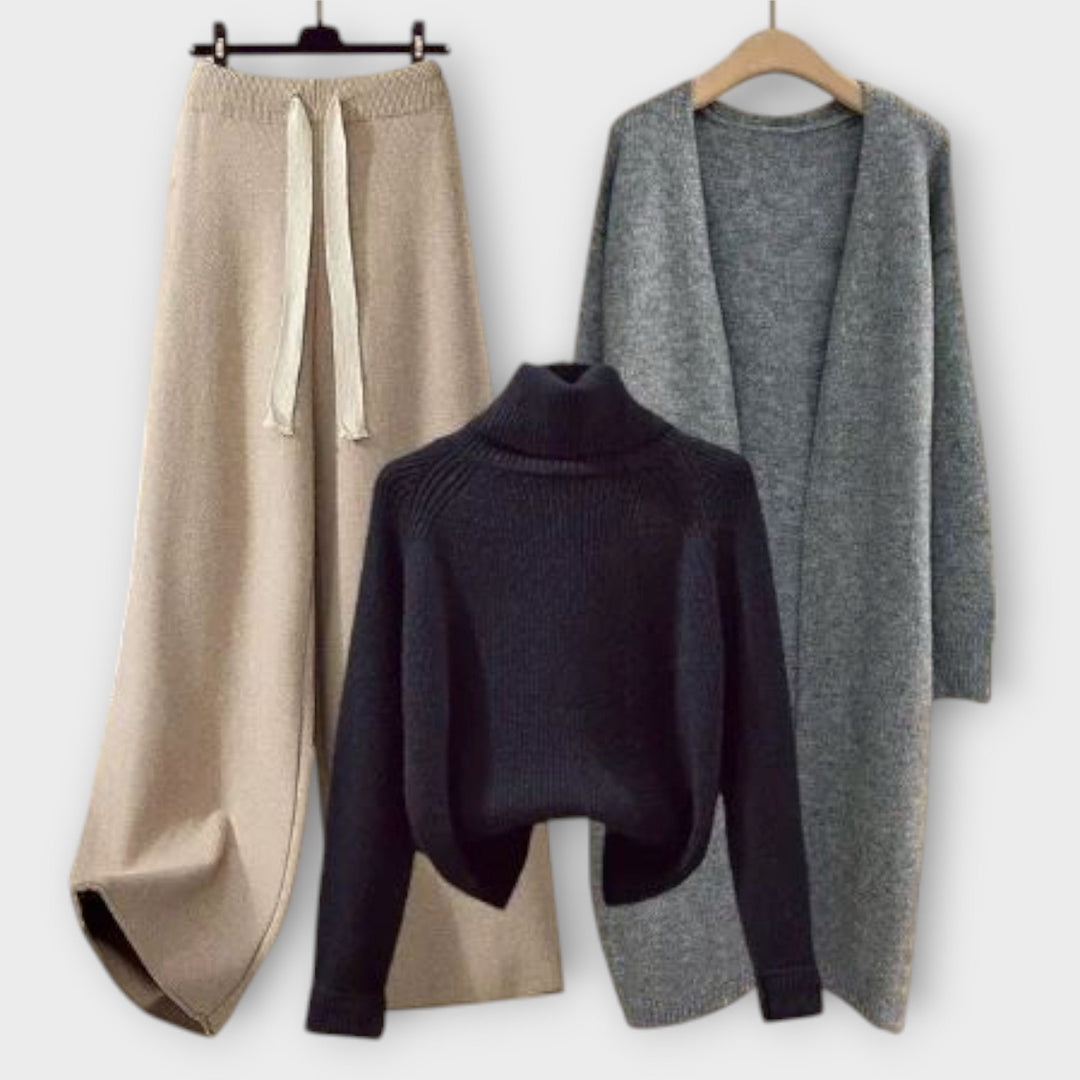 Flair - Conjunto casual de 3 piezas