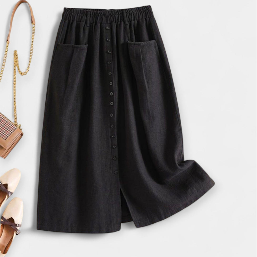 Falda Midi con Lavado