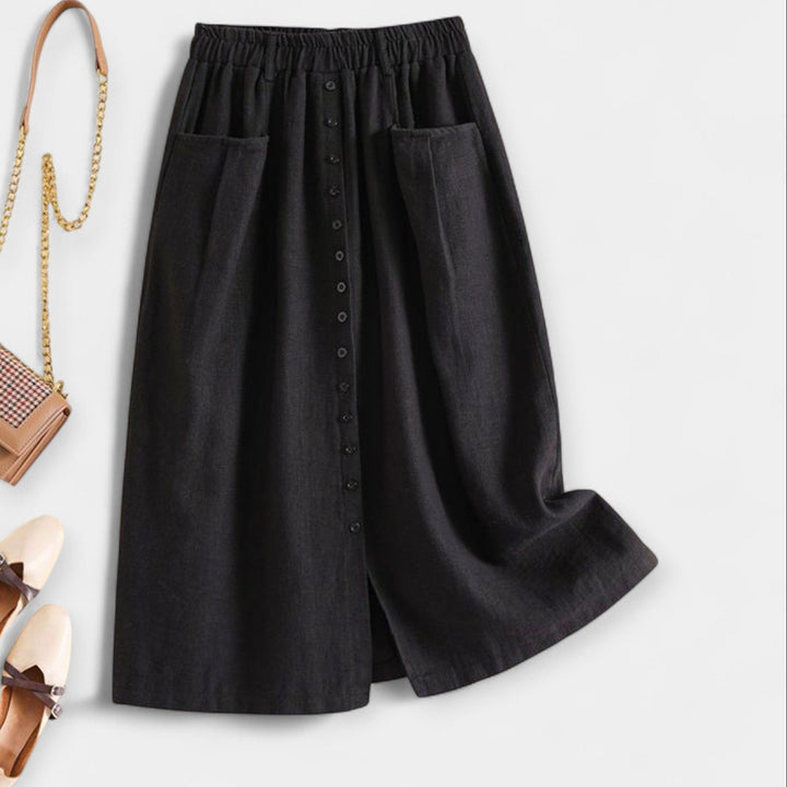 Falda Midi con Lavado