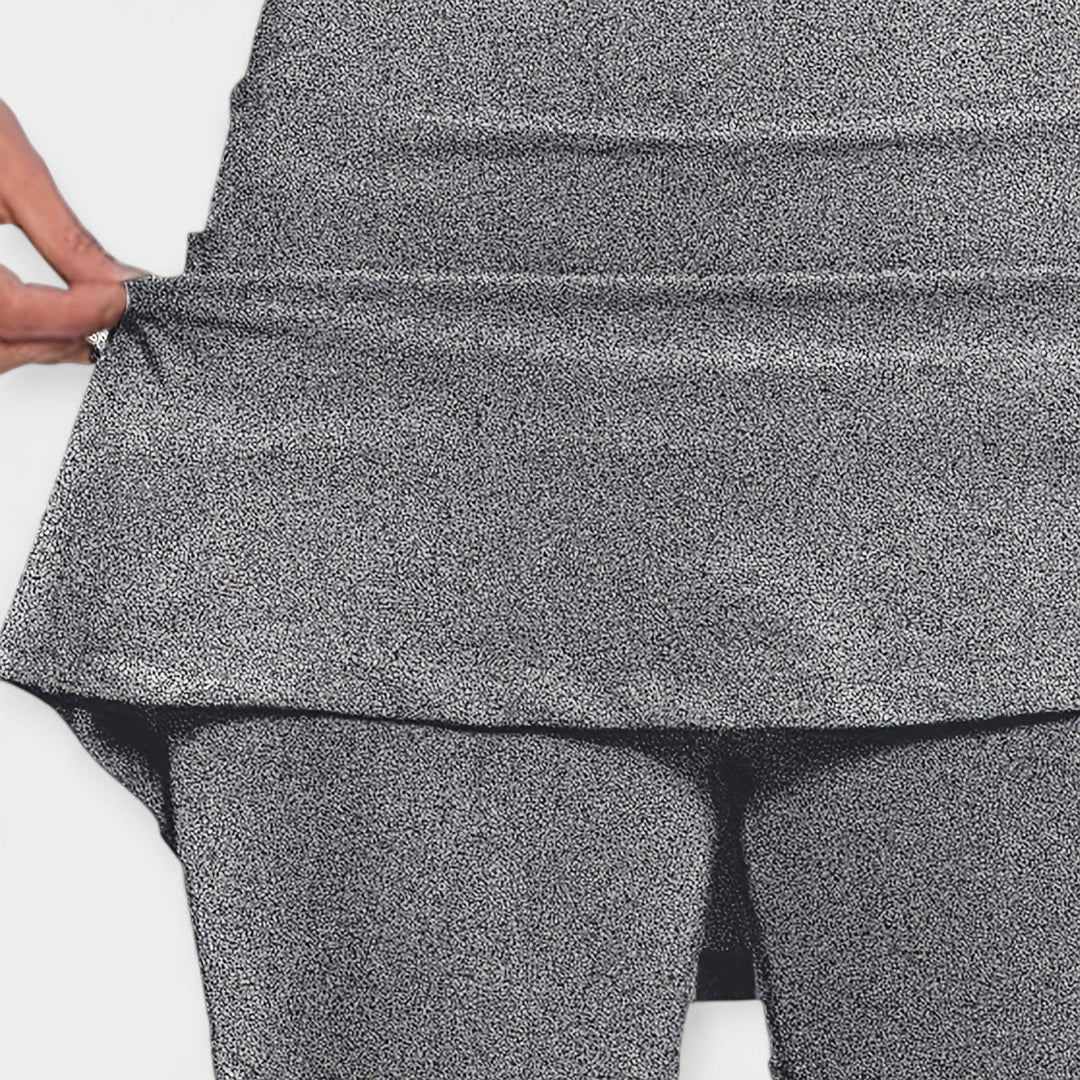 Pantalones Cortos Altos con Falda