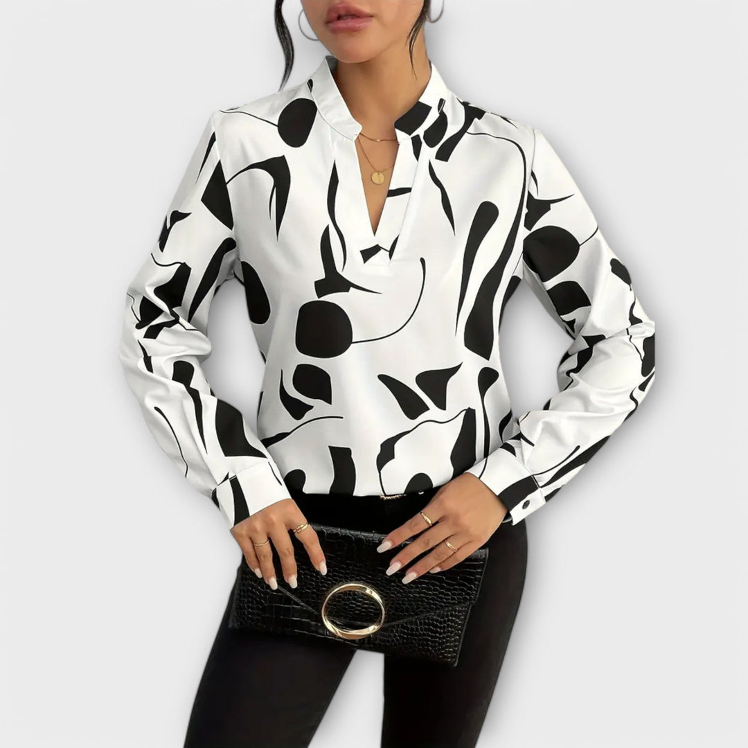 Catarina - Blusa elegante de manga larga