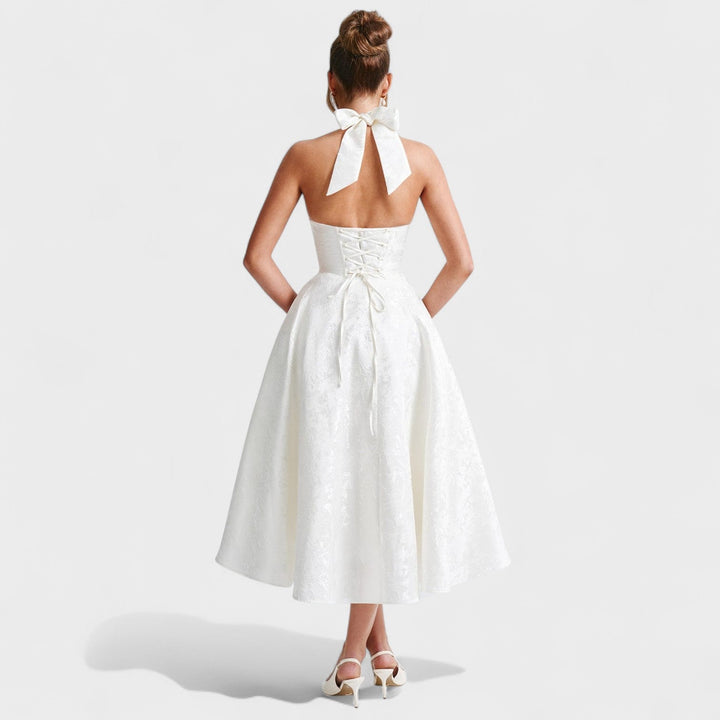 Efi - Vestido midi texturizado