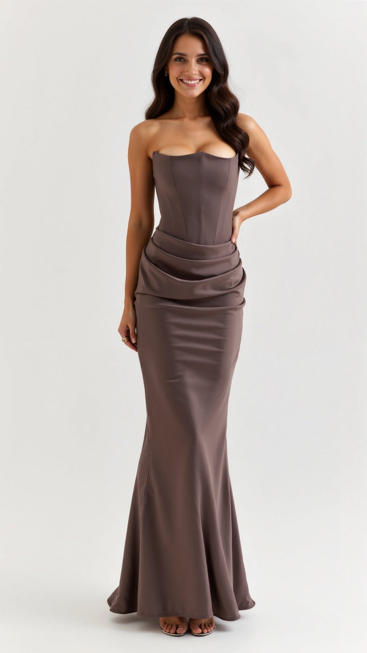 Esmeralda - Vestido largo con corsé