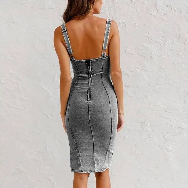 Mona - Vestido de mezclilla moderno